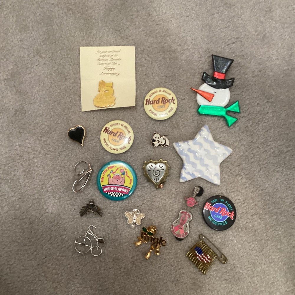 Vintage pin collection